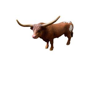 Schleich 2017 Texas Longhorn Bull Figurine D73527 Steer Farm Animal 6"